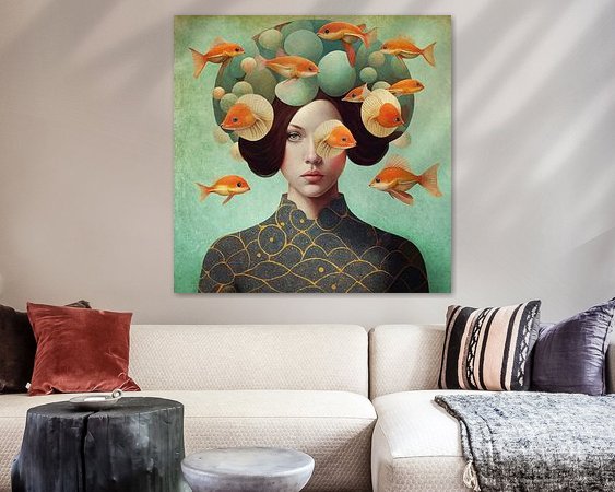 Example of the artwork in a room