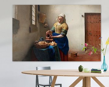 Vermeer's Milkmaid: Panoramic Pleasure by Maarten Knops