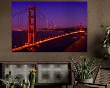 Golden Gate Bridge bei Nacht von Melanie Viola