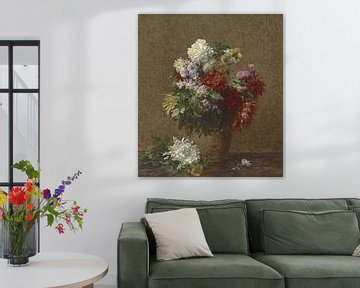 Grand bouquet de chrysanthèmes, Henri Fantin-Latour