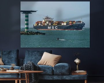 MSC Ludovica Containerschiff. von Jaap van den Berg