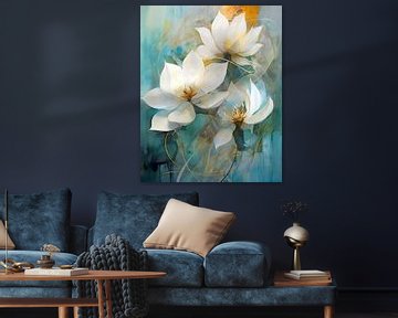 Lotus Bloemen Abstract van Jacky