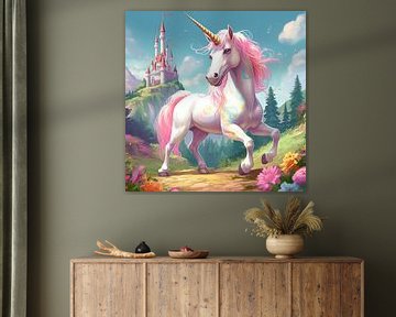 Unicorn Rainbow | Kids' room | Gift girl by Studio Blikvangers
