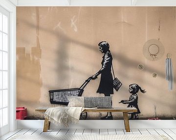 Wandkunst | Banksy-Stil | Graffiti
