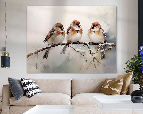 Example of the artwork in a room