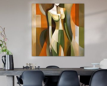Vrouwelijkheid - Abstract Schilderij Vrouw van De Mooiste Kunst