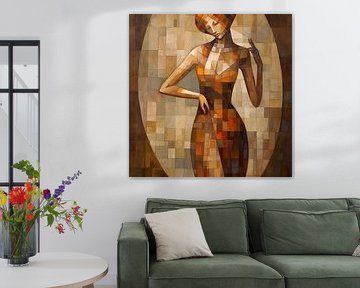 Painting Woman - Malen mit warmen Farben von De Mooiste Kunst
