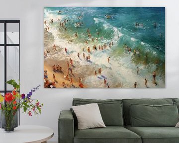 Strand | Malerei Sommer | Sonnige Malerei, die Sie glücklich macht von ARTEO Gemälde