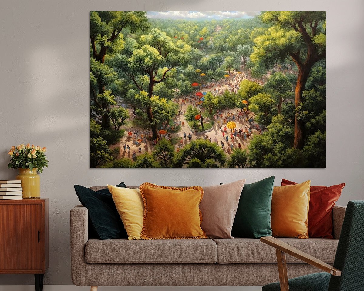Example of the artwork in a room