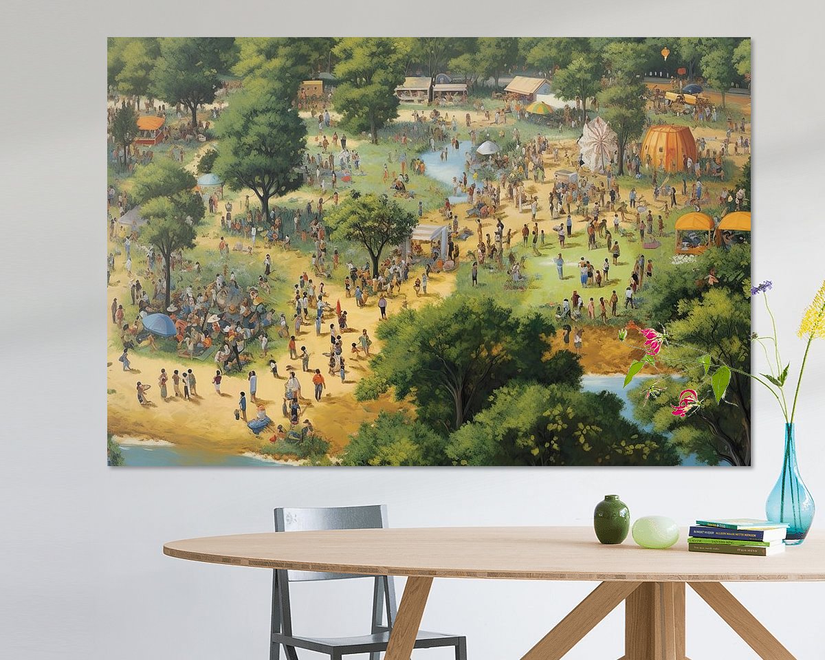 Example of the artwork in a room