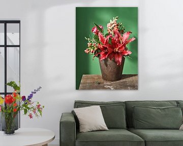 Bucket Flowers I Lily by Martijn Hoogendoorn