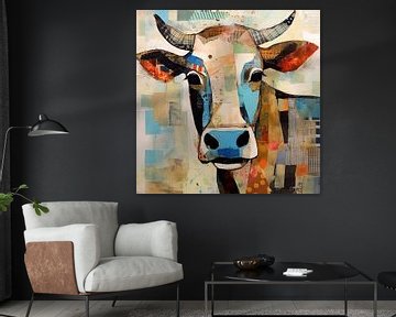 Cow by Wall Wonder