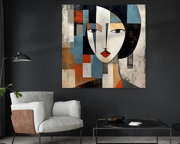 Frau abstrakt von Wall Wonder