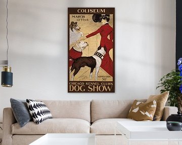 Reclameposter Colosseum - Hondenshow van Peter Balan