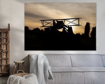 Silhouette eines Flugzeugs von Francisca Tax