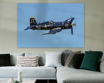 Vought F4U-4 Corsair jachtbommenwerper. van Jaap van den Berg