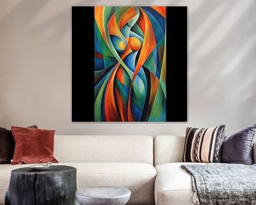 Woman painting - Painting Woman by De Mooiste Kunst