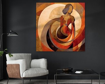 Women's circle - painting woman by Wonderful Art