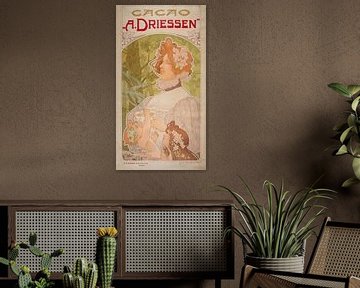 Affiche publicitaire Cacao A. Driessen sur Peter Balan