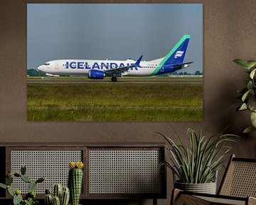 Take-off Icelandair Boeing 737 MAX 8. by Jaap van den Berg