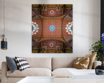 The Ceiling of the Dohany Street Synagogue in Budapest by Laszlo Regos