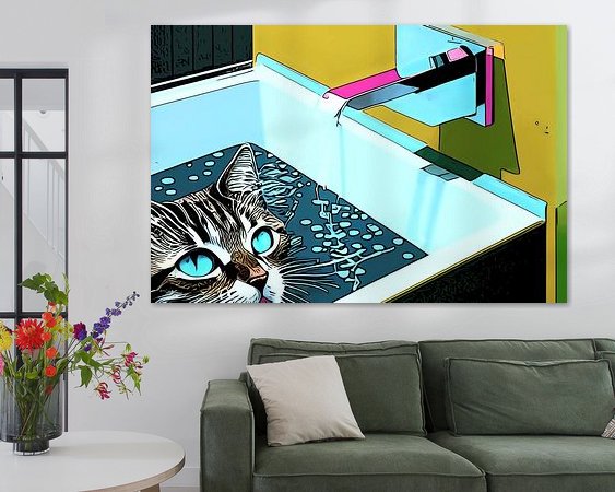 Example of the artwork in a room