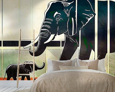 Example of the artwork in a room