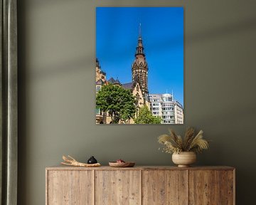 Tower of the Reformed Church in the City of Leipzig by Rico Ködder