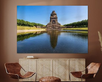 View of the Monument to the Battle of the Nations in the city of Leipzig by Rico Ködder