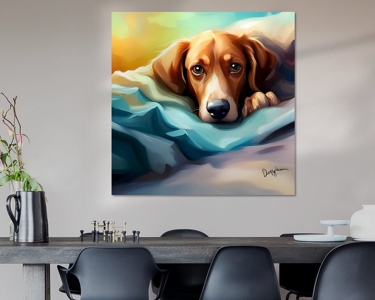 Example of the artwork in a room