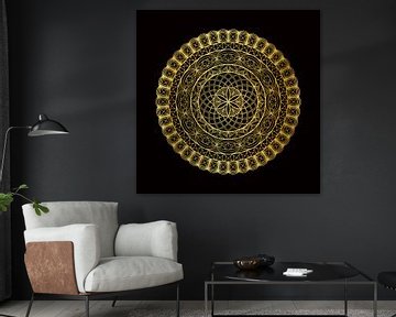 Mandala d'or 02 sur Plus Passie