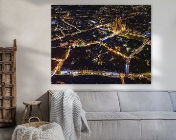 Den Bosch Luchtfoto Nacht met Sintjan van Zwoele Plaatjes