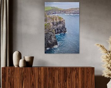 Rock wall on the coast of São Miguel by Lisa Bouwman