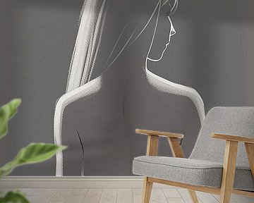 Nude with Lightfall by Eye catching paintings