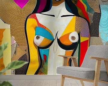 Modern Nude Portrait by Eye catching paintings