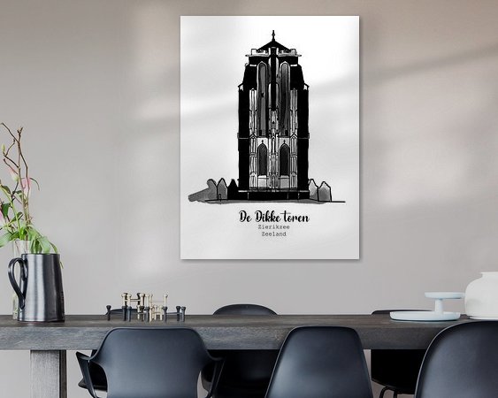 Example of the artwork in a room