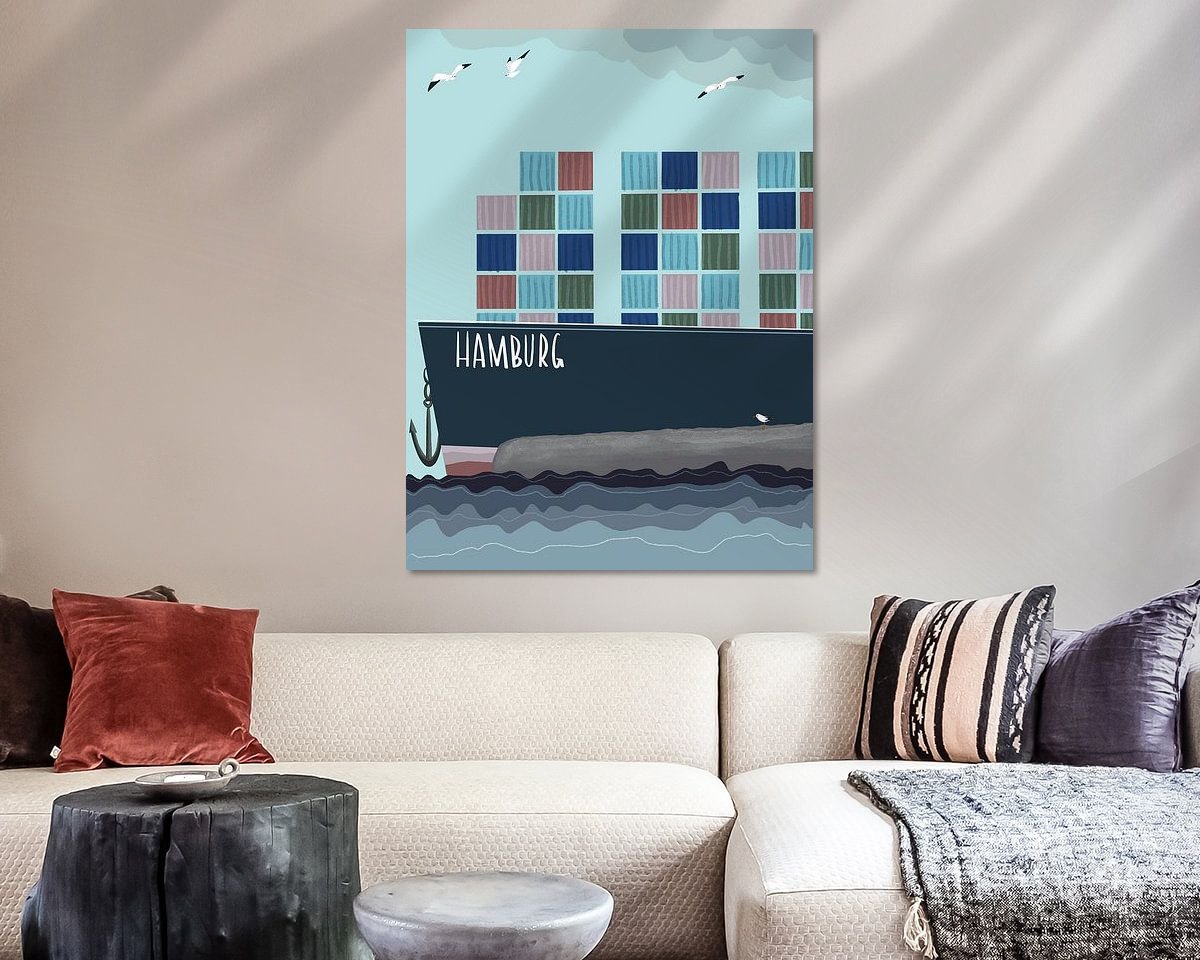 Example of the artwork in a room