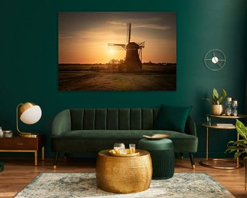 Magnifique moulin hollandais au coucher du soleil sur KB Design & Photography (Karen Brouwer)