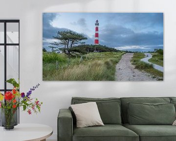 Vuurtoren Bornrif op Ameland van Peter Bartelings