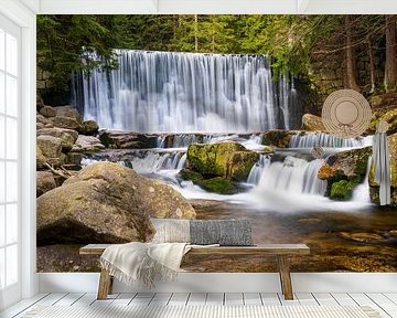 Wilde waterval in Karpacz in het Reuzengebergte 4 van Holger Spieker