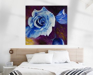 Blaue Rosen im Licht von MFO_Art