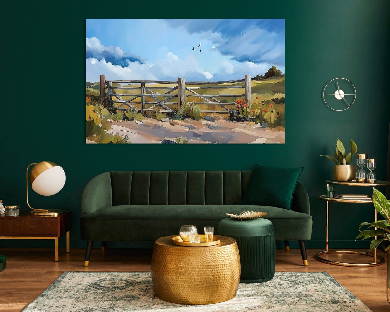 Example of the artwork in a room