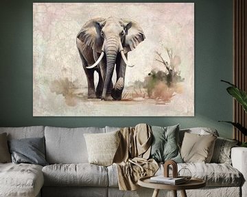 Éléphant d'Afrique sur Lucia