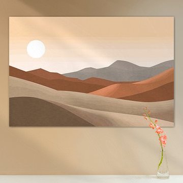 Coucher de soleil sur le Wadi Rum sur Patterns & Palettes