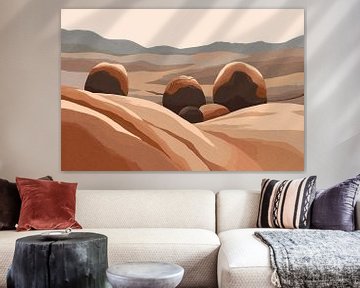Wadi Rum Red Desert van Patterns & Palettes