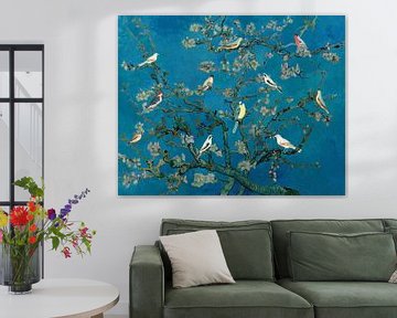 Birds in the Almond Blossom by Marja van den Hurk