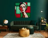 Example of the artwork in a room
