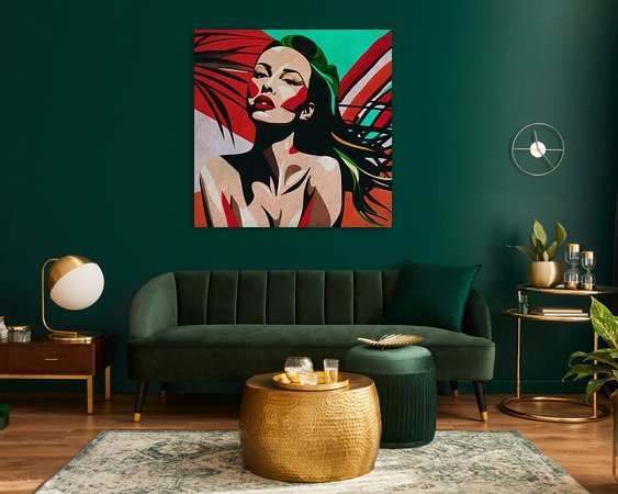 Example of the artwork in a room