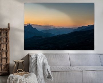 Sunset in the Albanian Alps by Jasper den Boer
