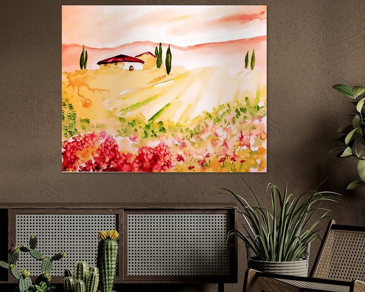 Example of the artwork in a room
